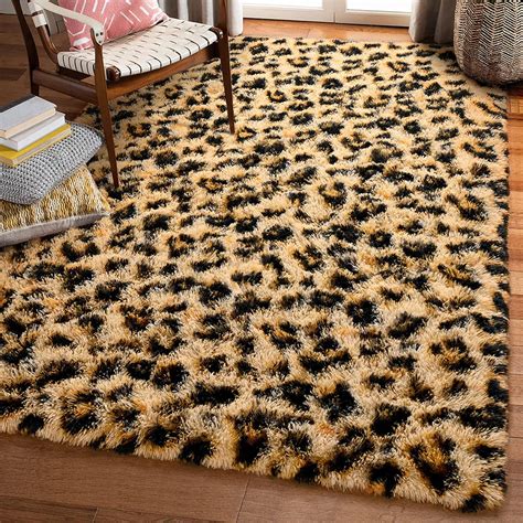 leopard print area rugs cheap